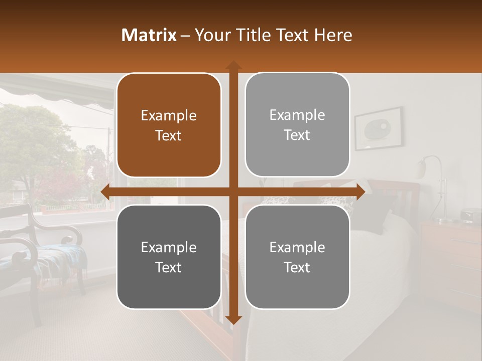 Residential Glass Couch PowerPoint Template