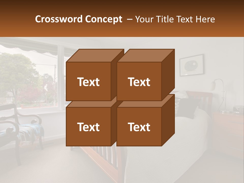 Residential Glass Couch PowerPoint Template