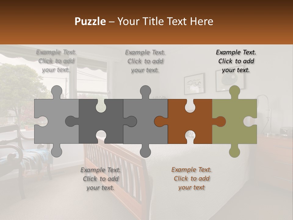 Residential Glass Couch PowerPoint Template