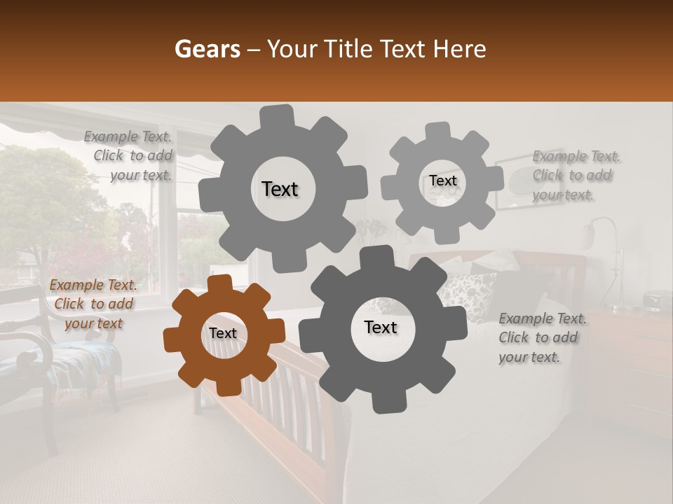 Residential Glass Couch PowerPoint Template