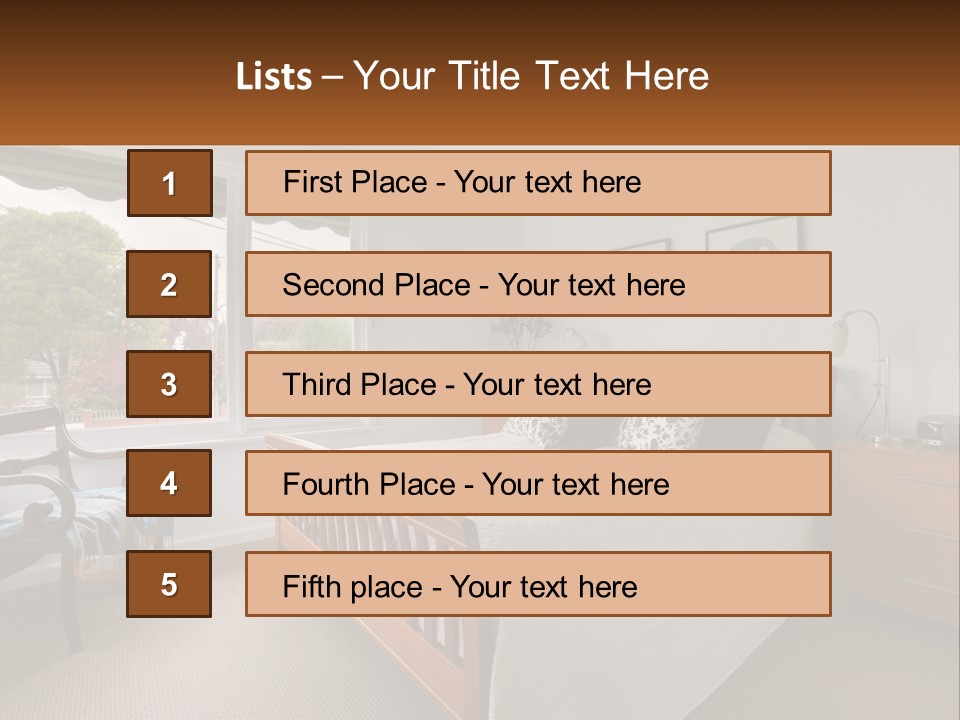 Residential Glass Couch PowerPoint Template