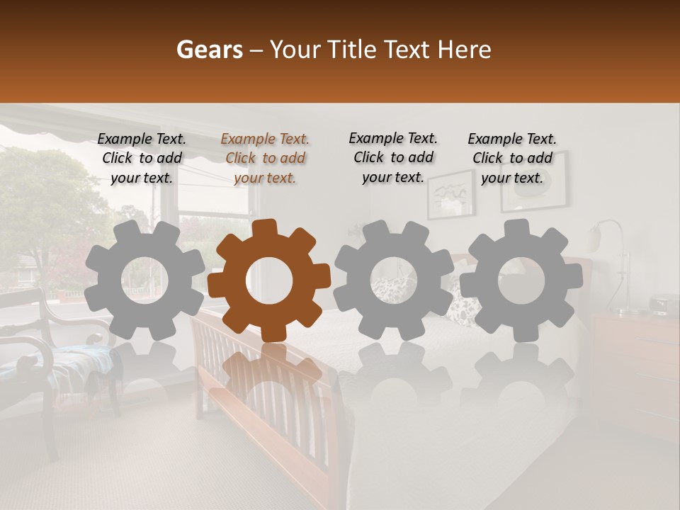 Residential Glass Couch PowerPoint Template