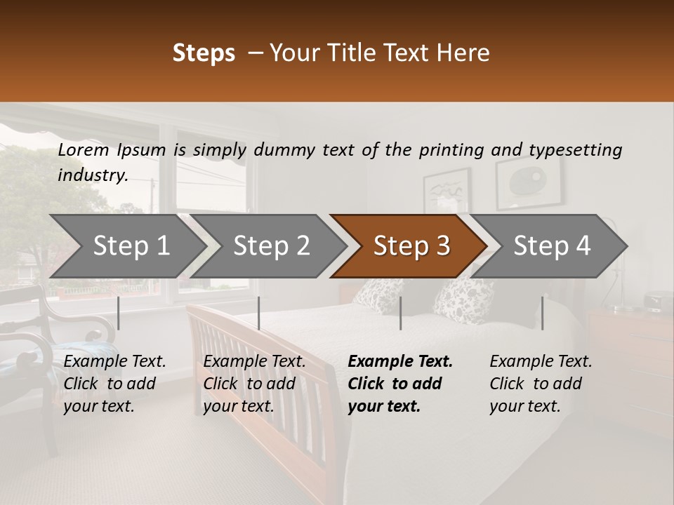 Residential Glass Couch PowerPoint Template