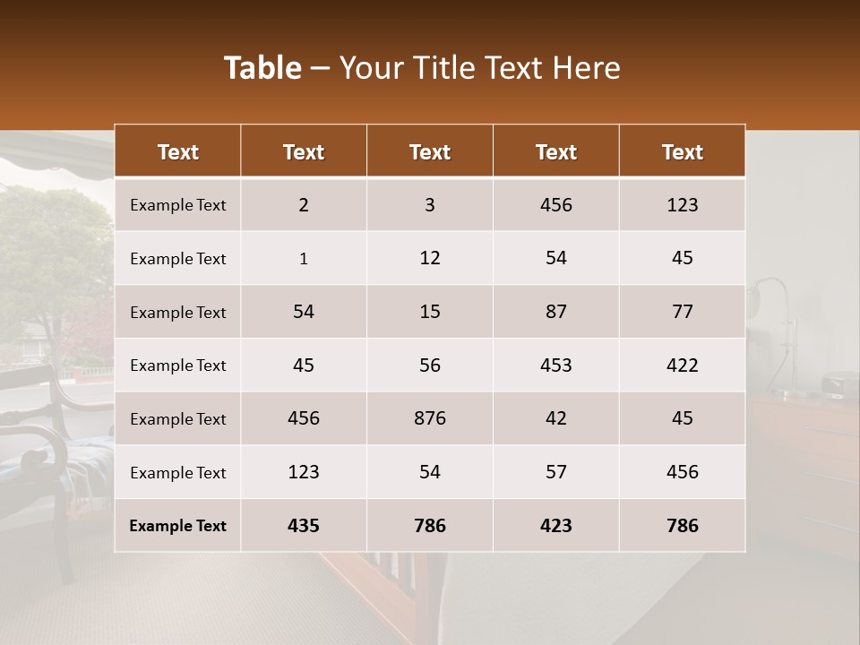 Residential Glass Couch PowerPoint Template