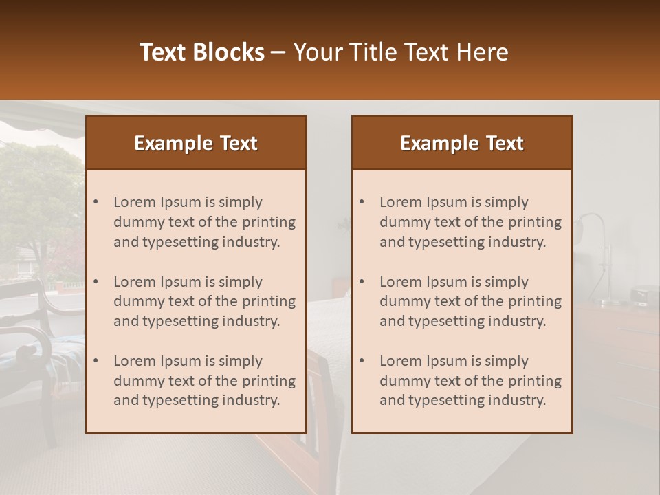 Residential Glass Couch PowerPoint Template