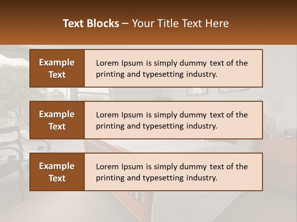 Residential Glass Couch PowerPoint Template