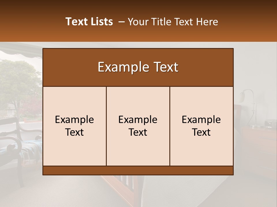 Residential Glass Couch PowerPoint Template