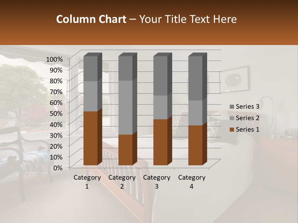 Residential Glass Couch PowerPoint Template