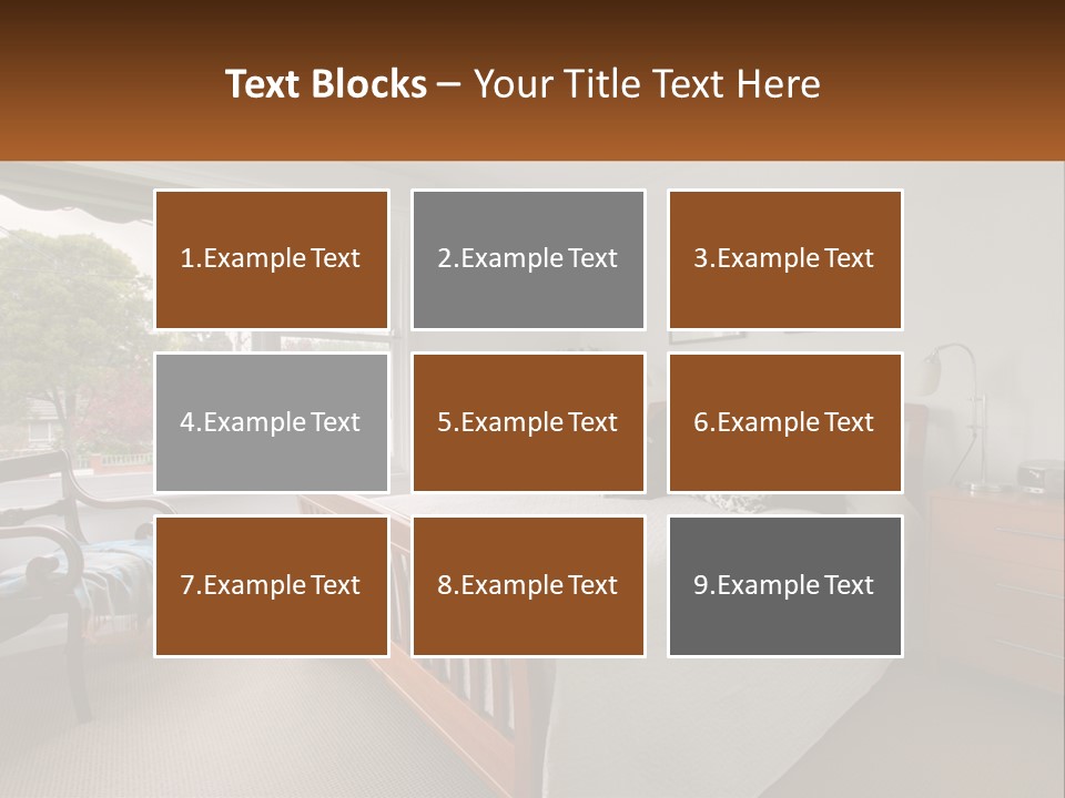 Residential Glass Couch PowerPoint Template