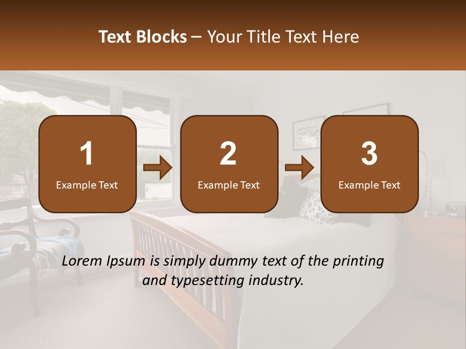 Residential Glass Couch PowerPoint Template