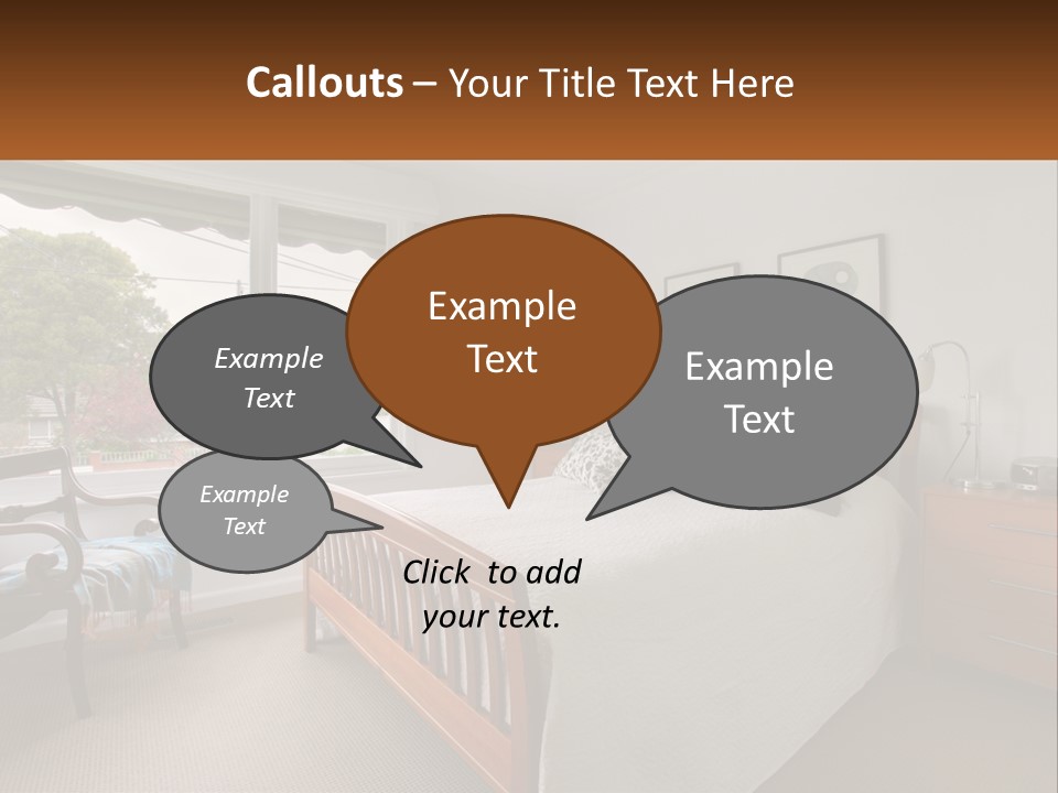 Residential Glass Couch PowerPoint Template