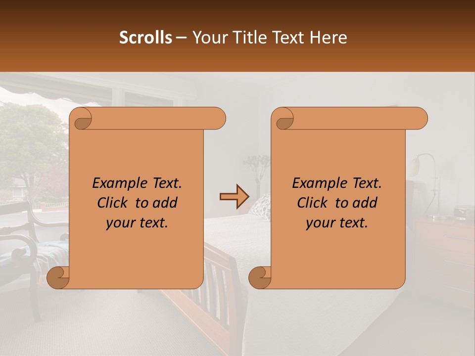 Residential Glass Couch PowerPoint Template