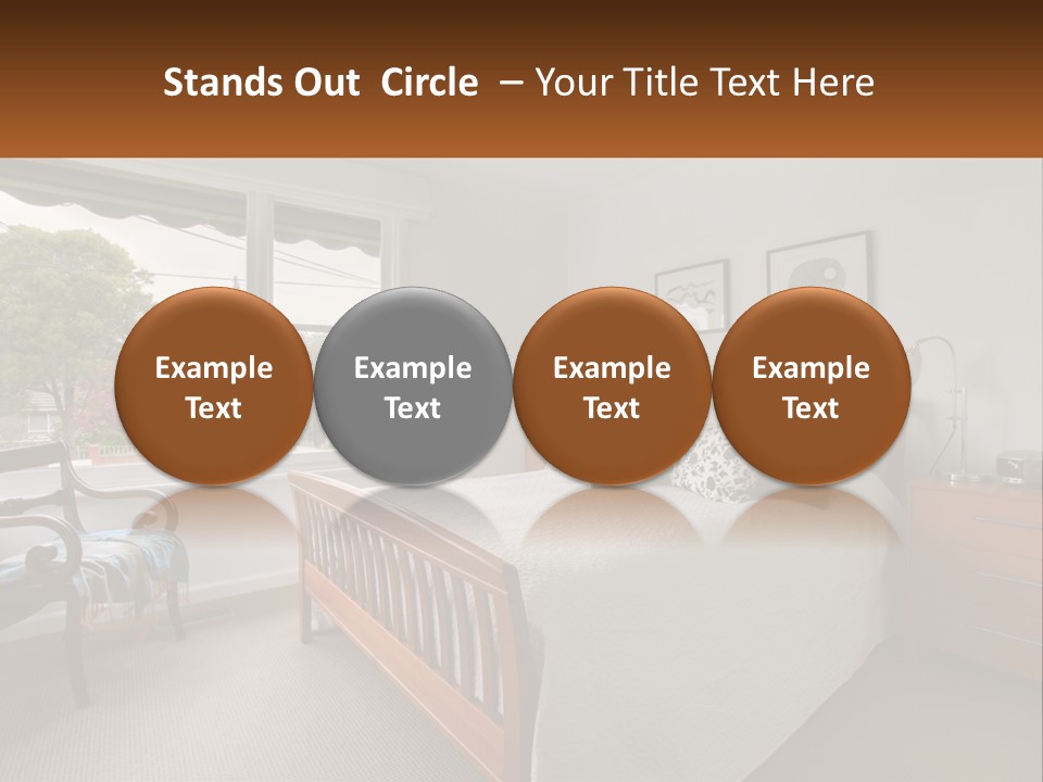 Residential Glass Couch PowerPoint Template