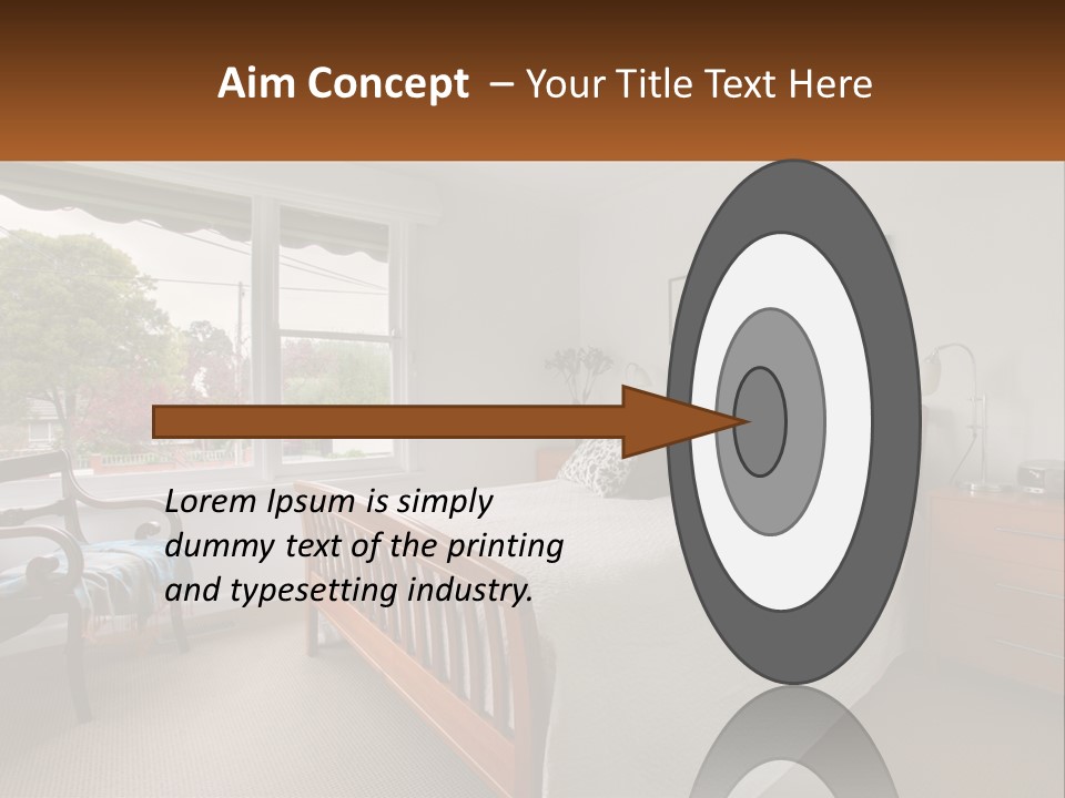 Residential Glass Couch PowerPoint Template