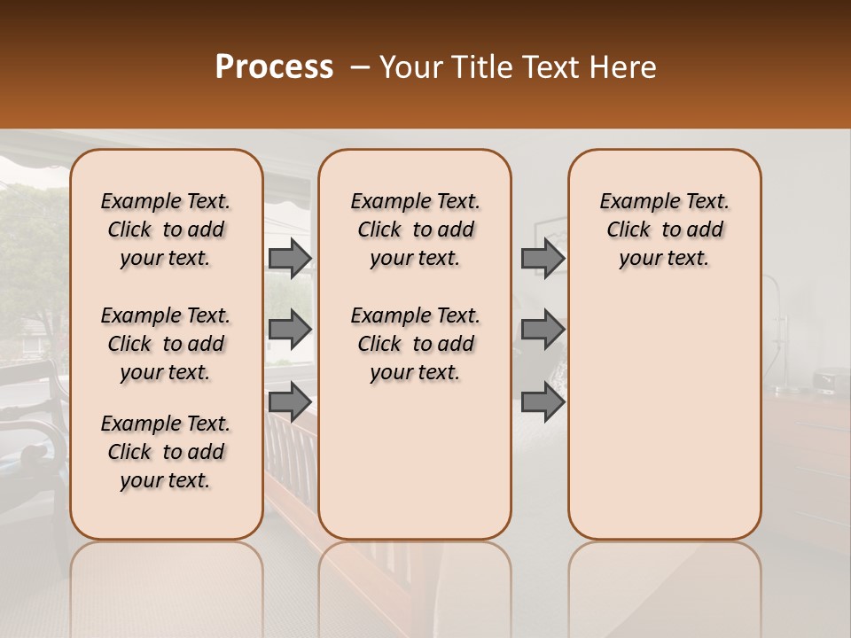 Residential Glass Couch PowerPoint Template