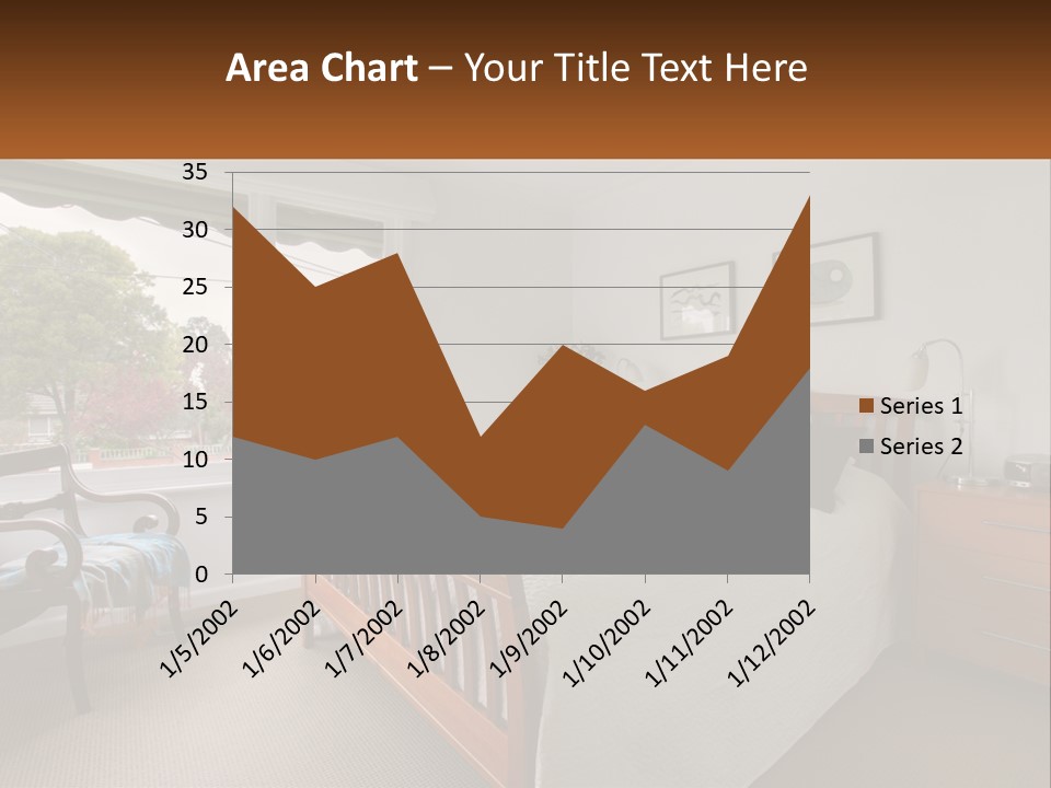 Residential Glass Couch PowerPoint Template