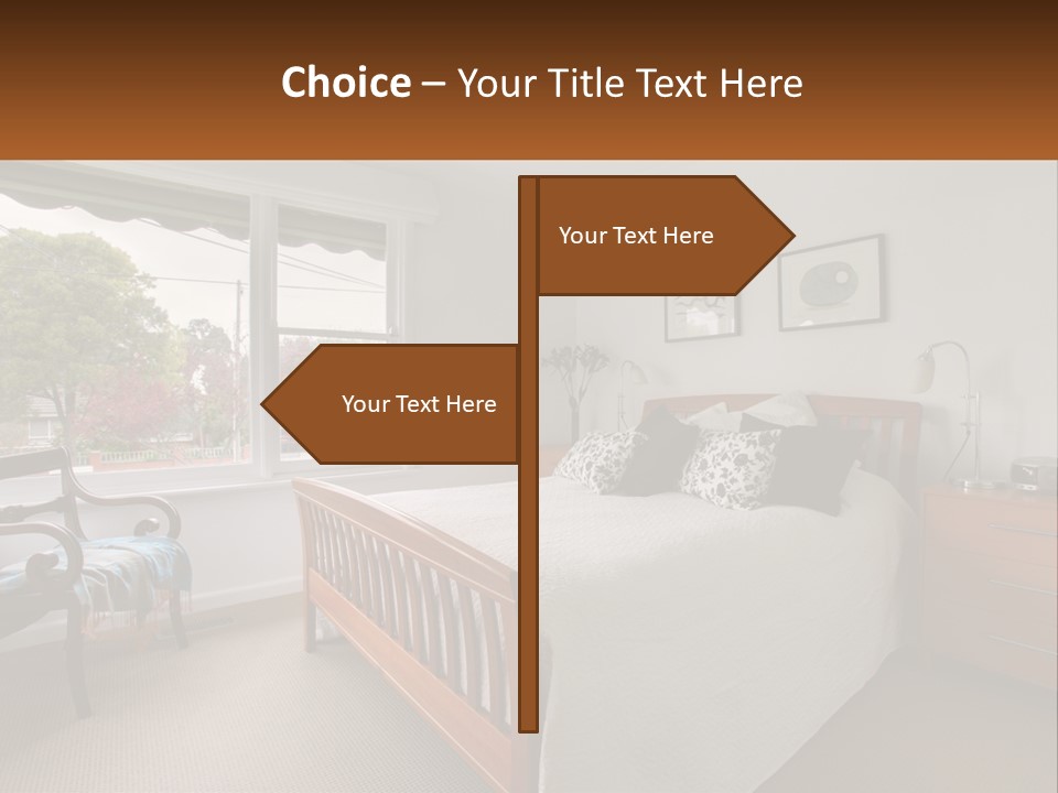 Residential Glass Couch PowerPoint Template