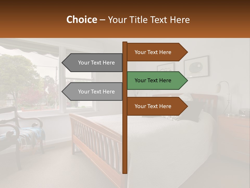 Residential Glass Couch PowerPoint Template