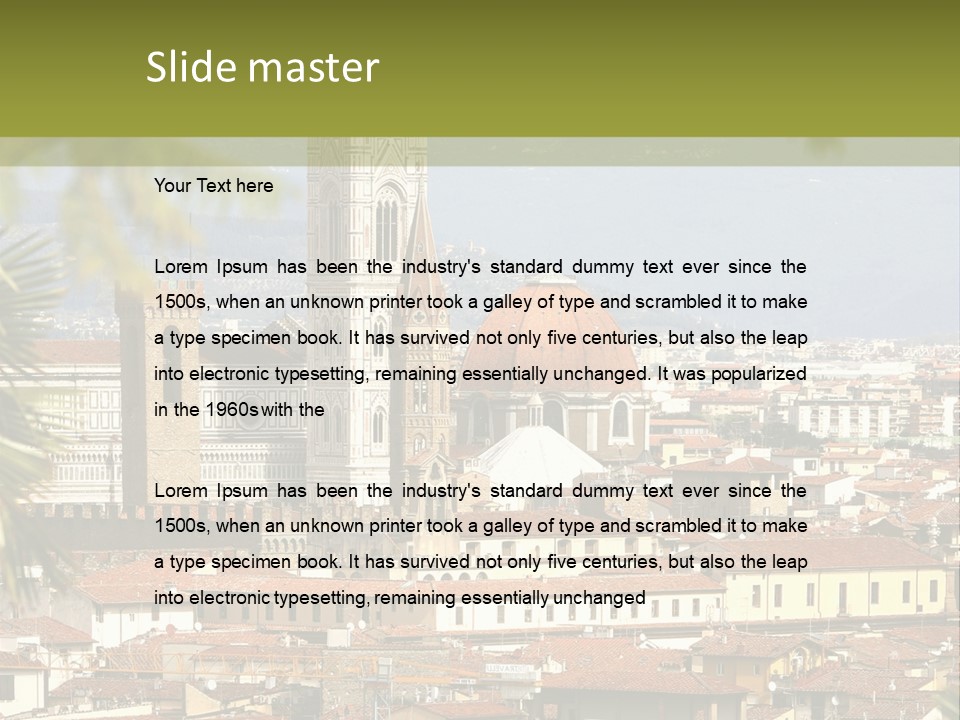 Florence Landscape History PowerPoint Template