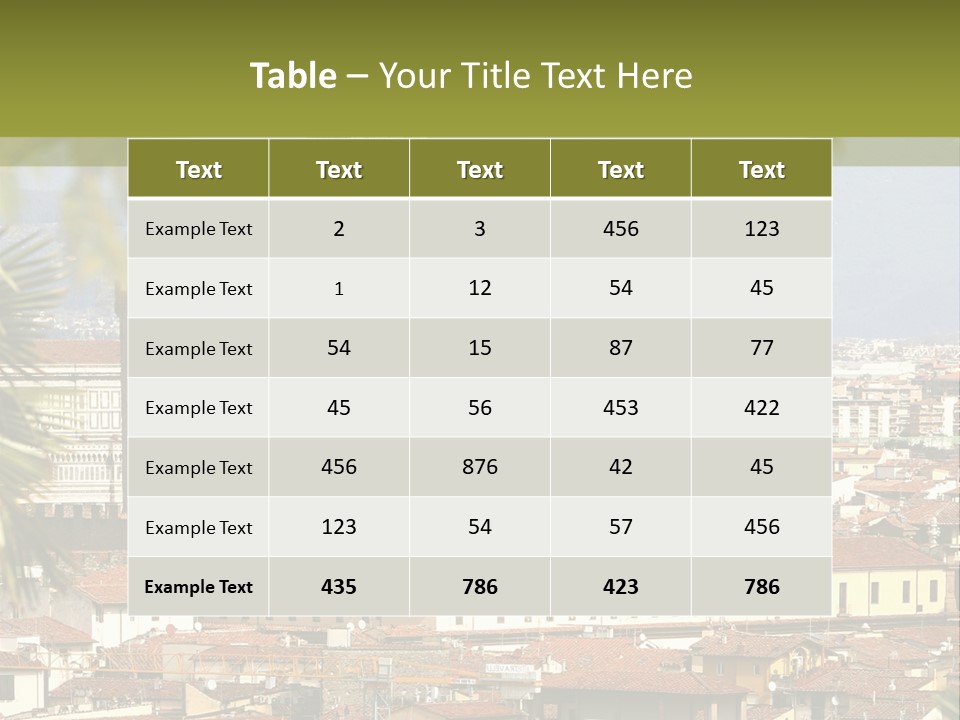 Florence Landscape History PowerPoint Template