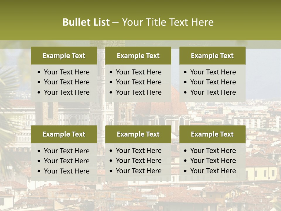 Florence Landscape History PowerPoint Template