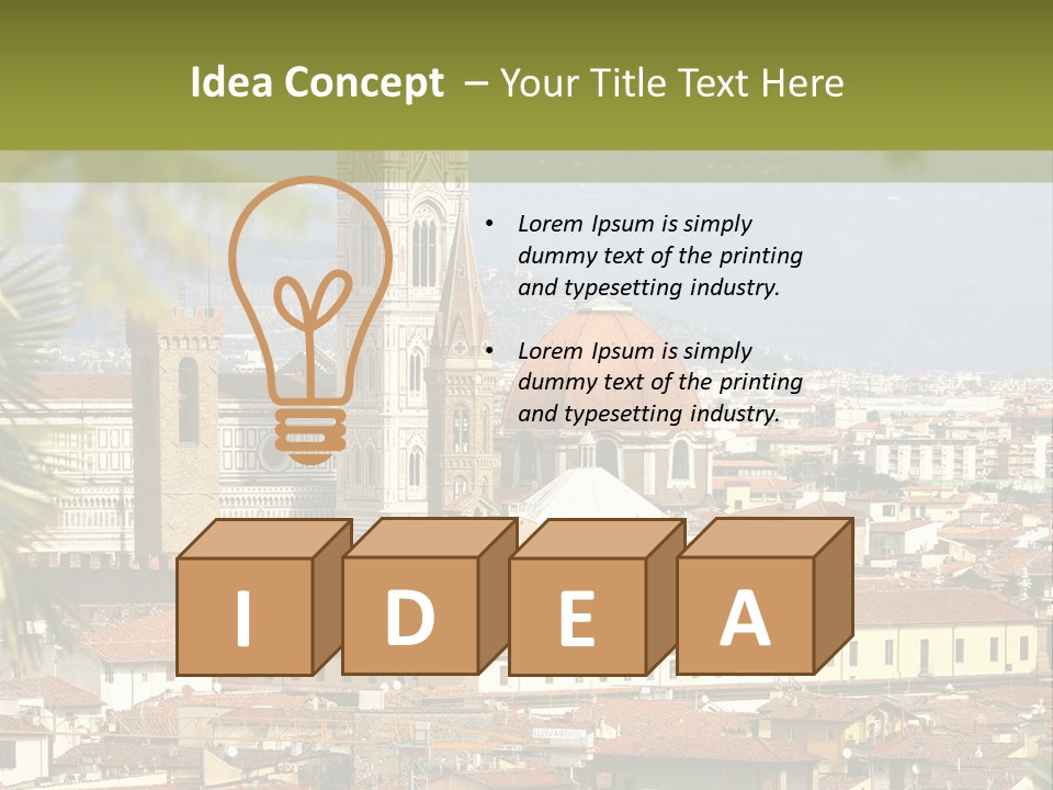 Florence Landscape History PowerPoint Template