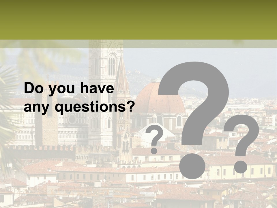 Florence Landscape History PowerPoint Template