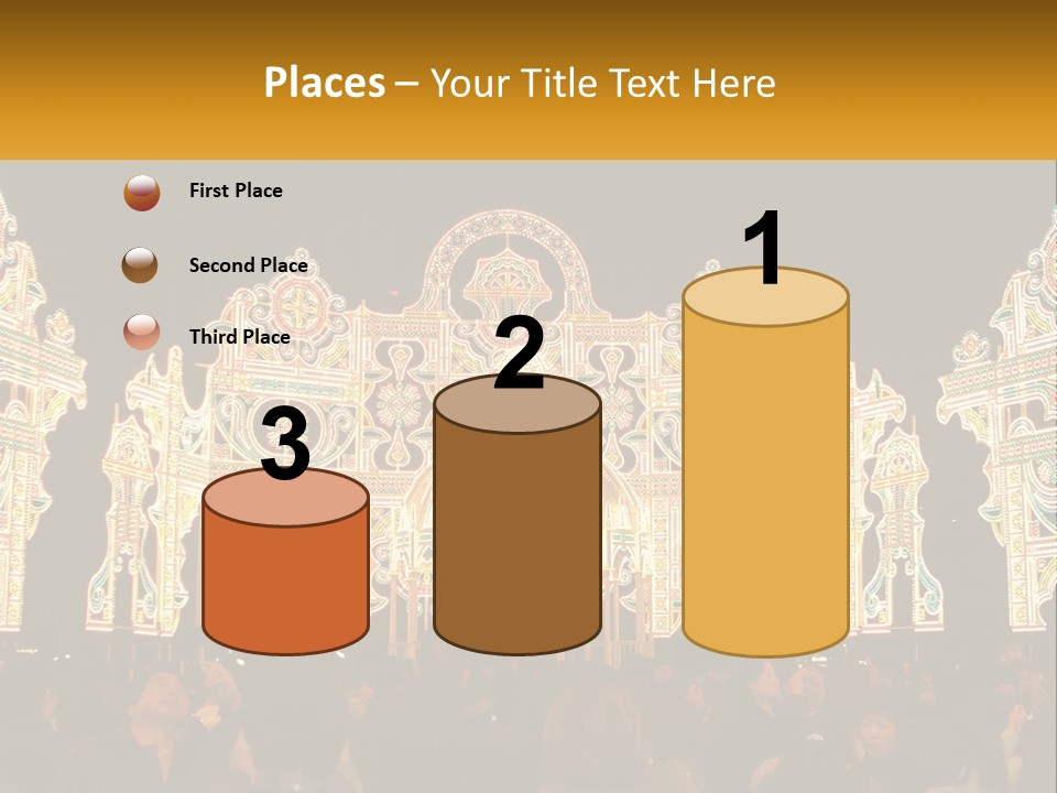 Art Festival Of Lights Location PowerPoint Template