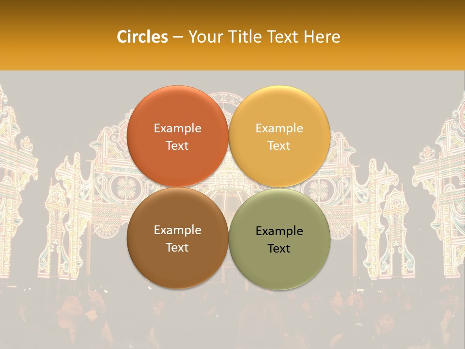 Art Festival Of Lights Location PowerPoint Template