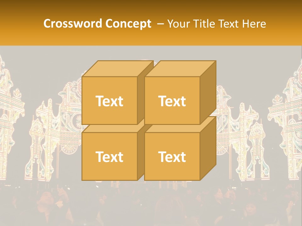 Art Festival Of Lights Location PowerPoint Template