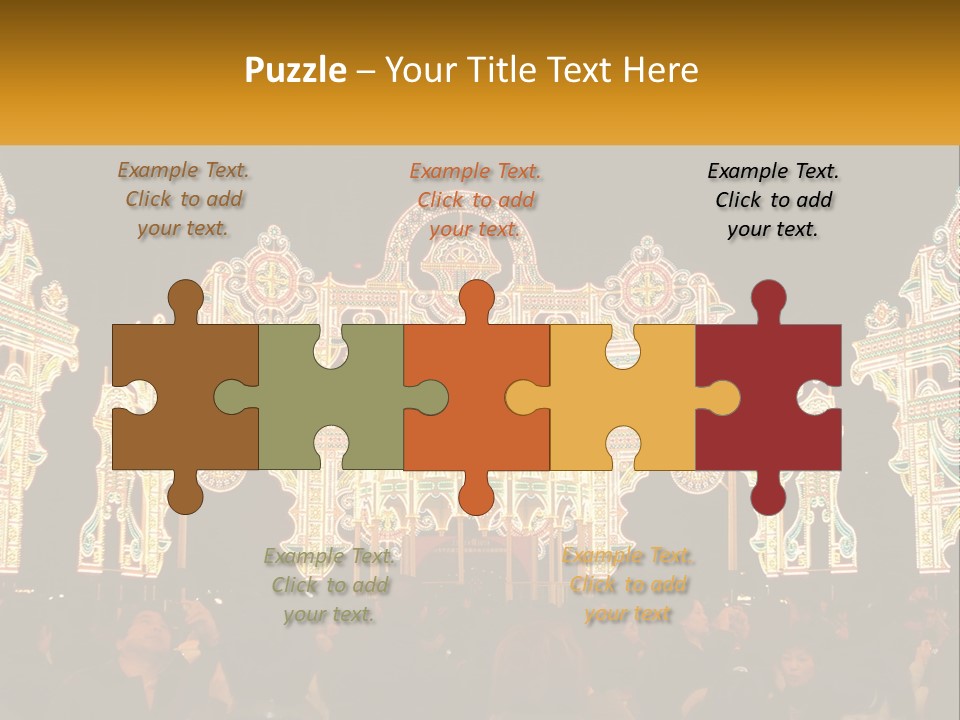 Art Festival Of Lights Location PowerPoint Template