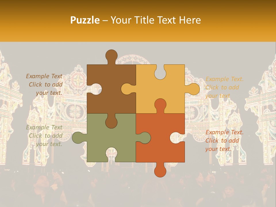 Art Festival Of Lights Location PowerPoint Template