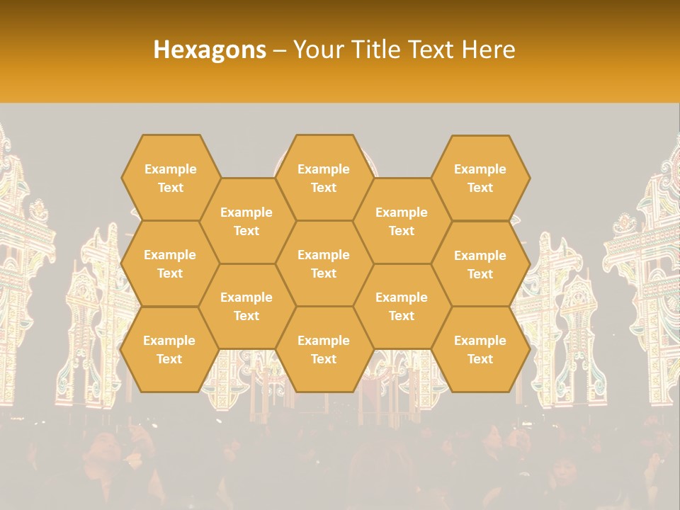 Art Festival Of Lights Location PowerPoint Template