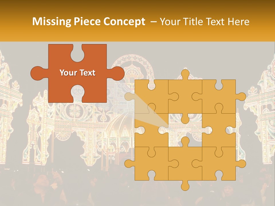 Art Festival Of Lights Location PowerPoint Template