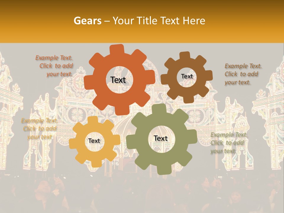 Art Festival Of Lights Location PowerPoint Template