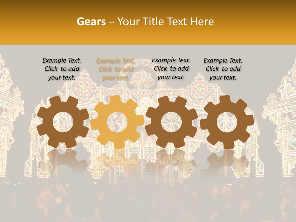 Art Festival Of Lights Location PowerPoint Template