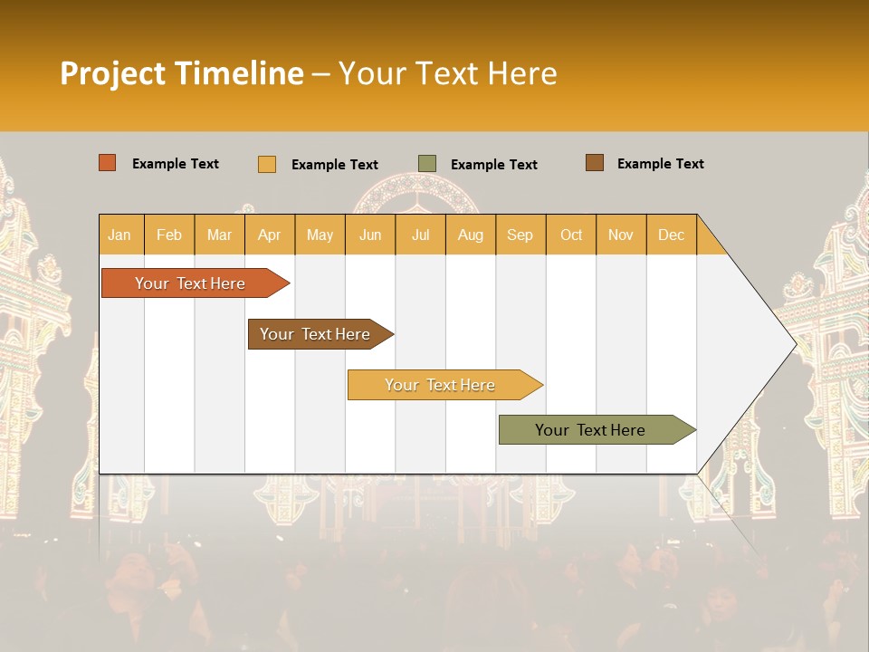 Art Festival Of Lights Location PowerPoint Template