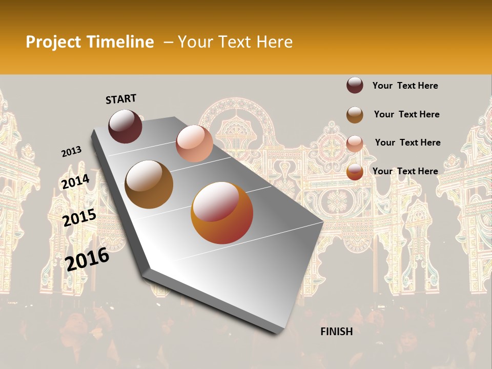 Art Festival Of Lights Location PowerPoint Template