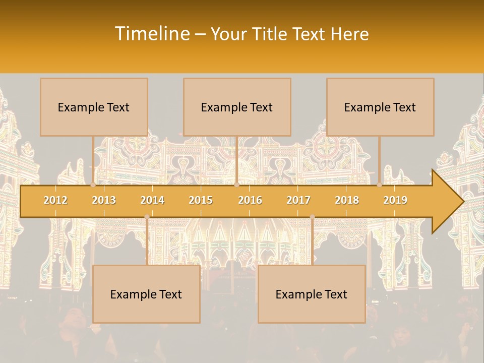 Art Festival Of Lights Location PowerPoint Template