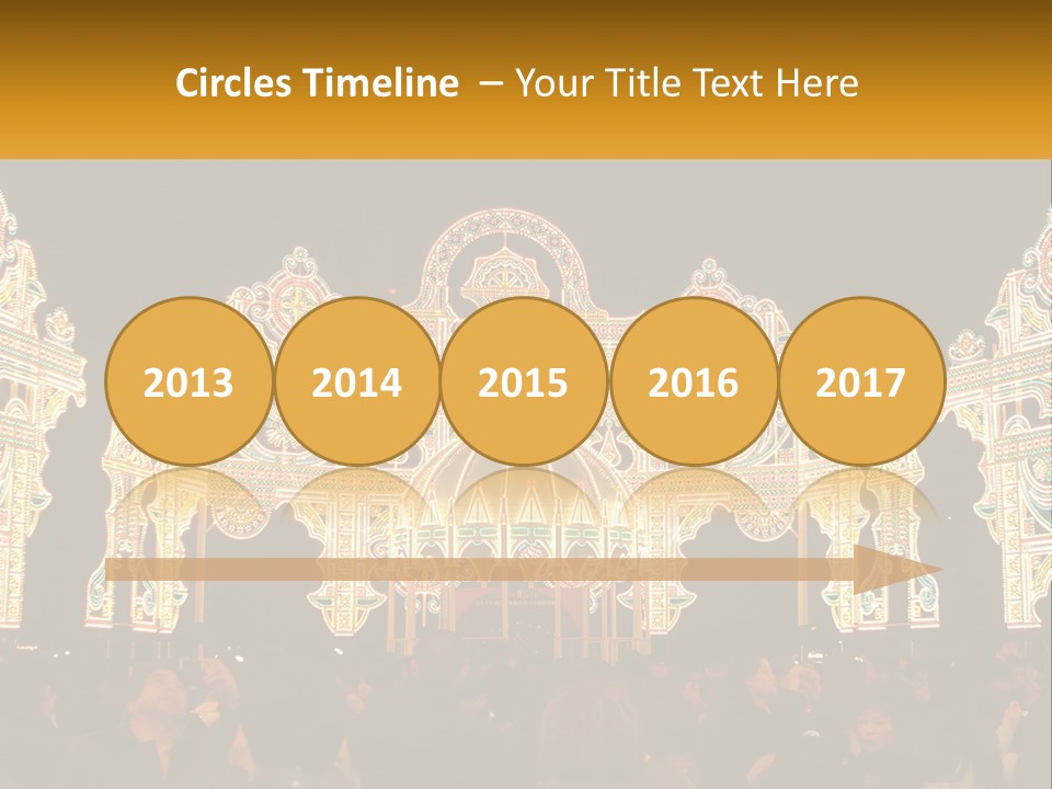 Art Festival Of Lights Location PowerPoint Template