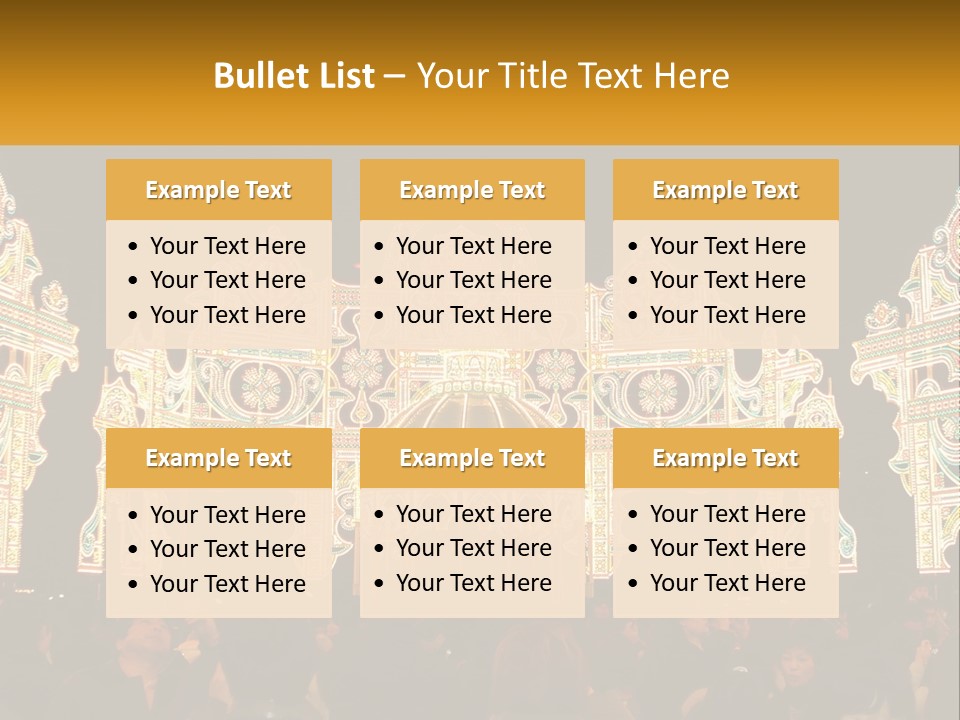 Art Festival Of Lights Location PowerPoint Template