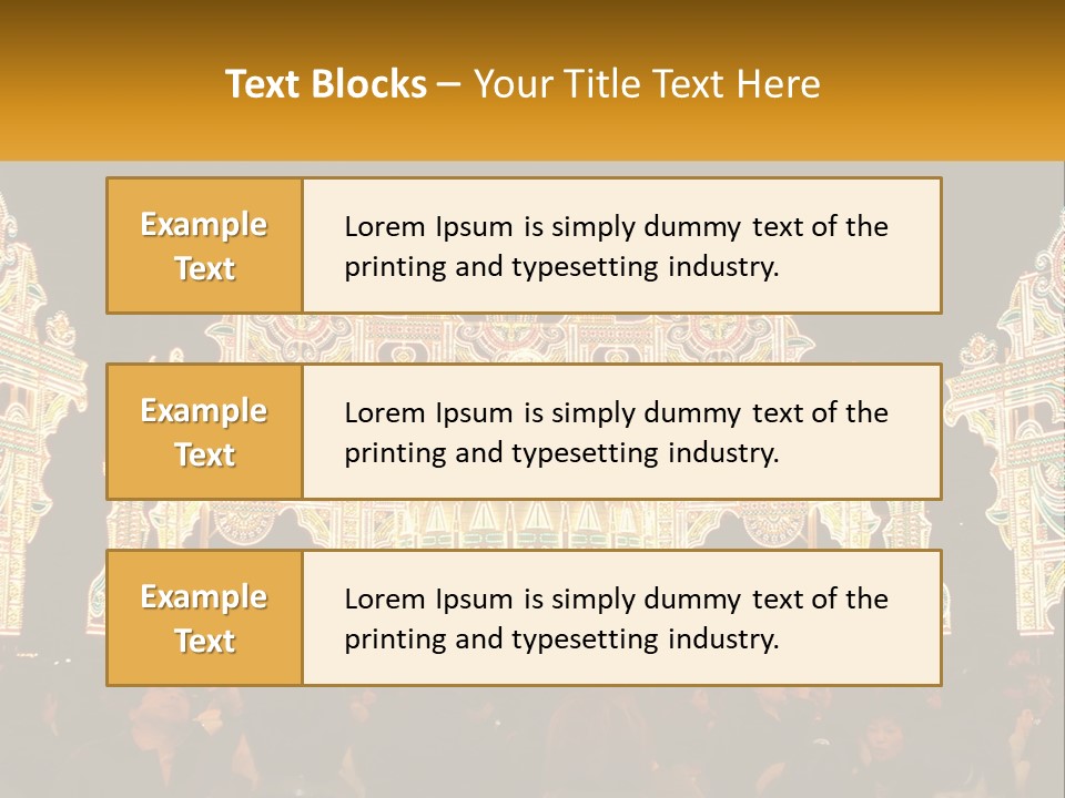 Art Festival Of Lights Location PowerPoint Template