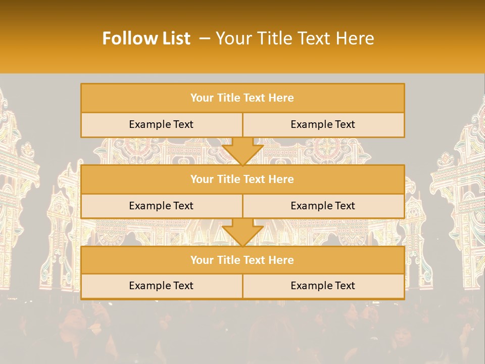 Art Festival Of Lights Location PowerPoint Template