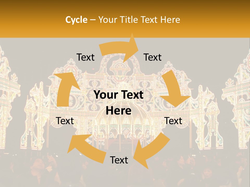 Art Festival Of Lights Location PowerPoint Template