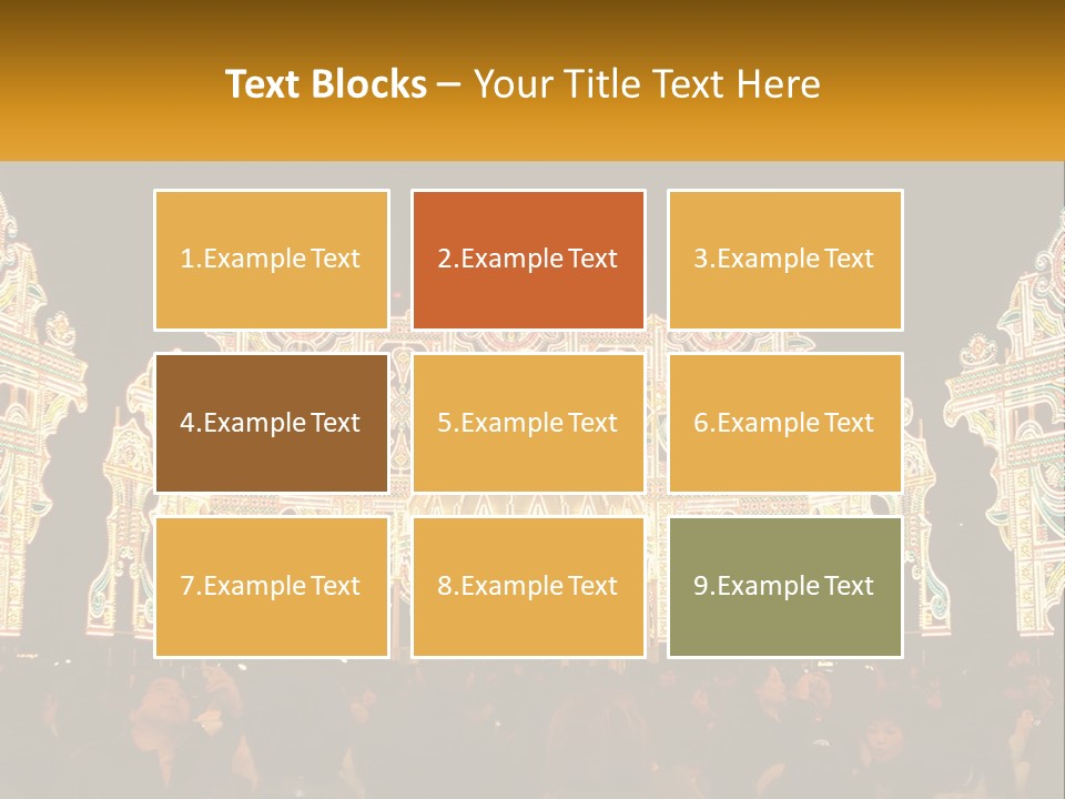 Art Festival Of Lights Location PowerPoint Template