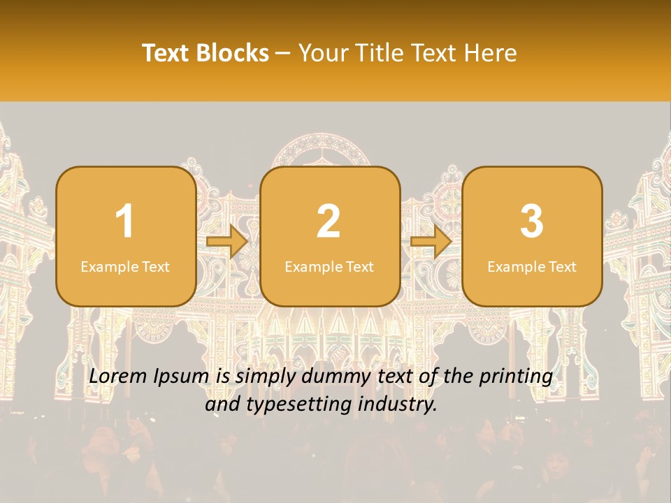 Art Festival Of Lights Location PowerPoint Template