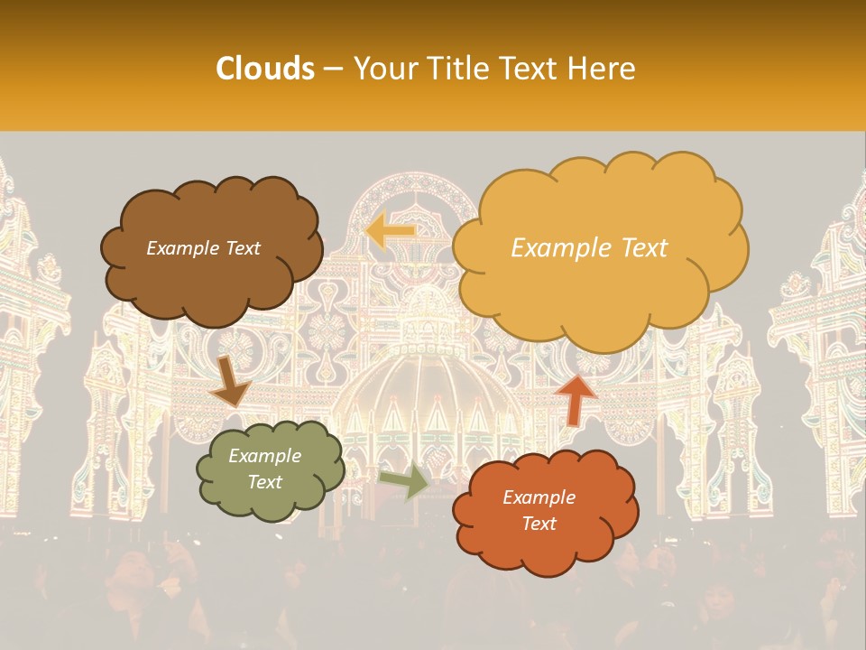 Art Festival Of Lights Location PowerPoint Template