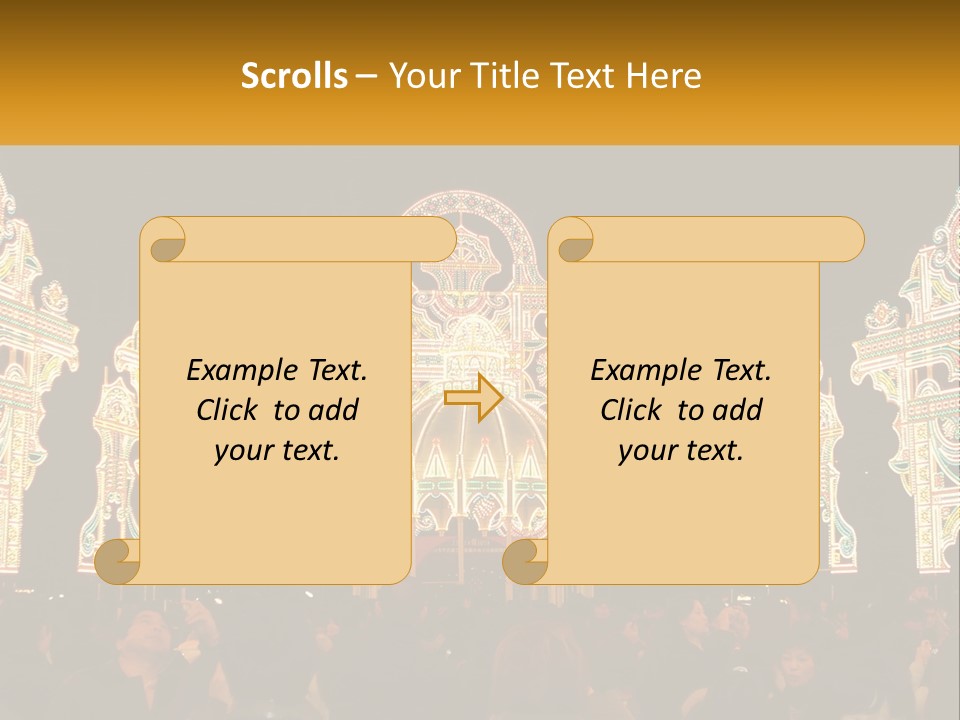 Art Festival Of Lights Location PowerPoint Template