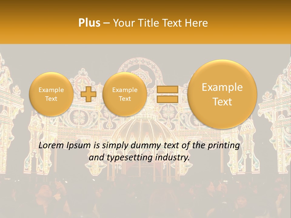 Art Festival Of Lights Location PowerPoint Template