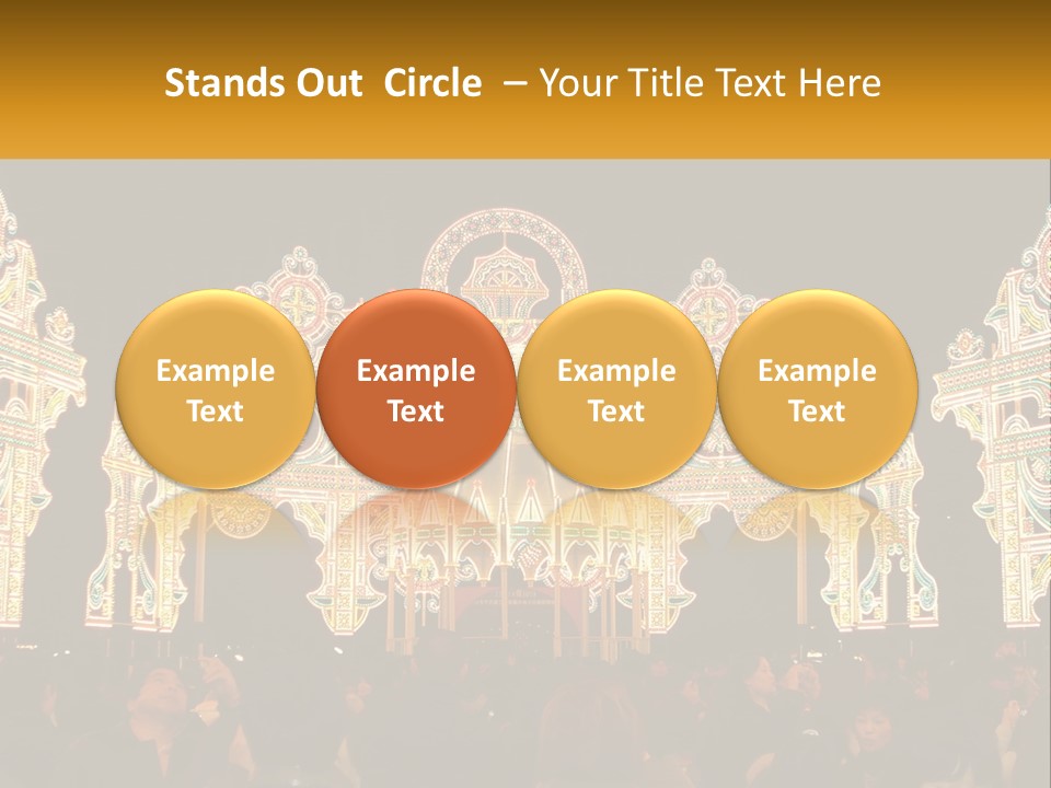 Art Festival Of Lights Location PowerPoint Template